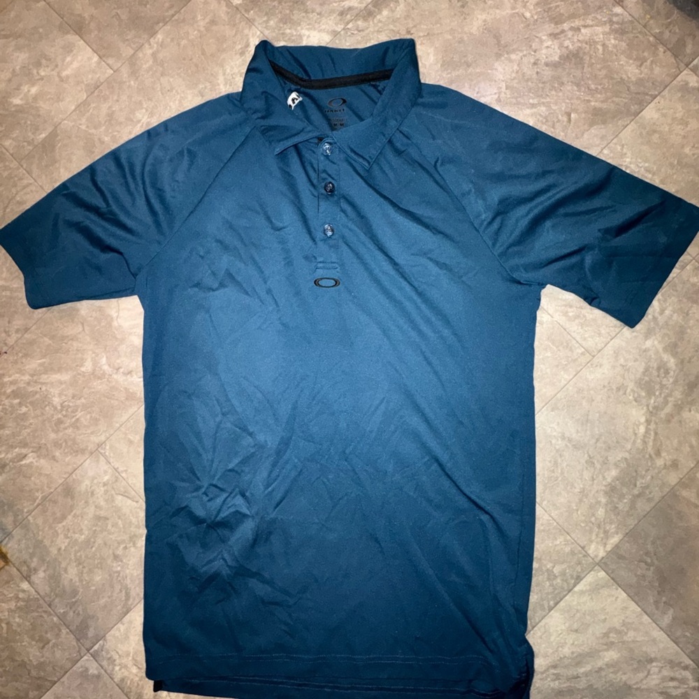 Oakley Men's Polo Shirt in Teal